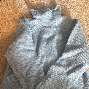 LL bean Blue Turtleneck sweater